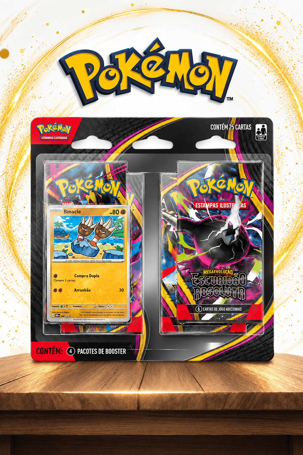 Blister Quadrúplo Pokémon ME05 Escuridão Absoluta