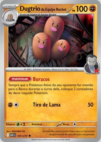 Dugtrio da Equipe Rocket (101/217)