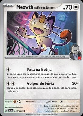 Meowth da Equipe Rocket (149/182)